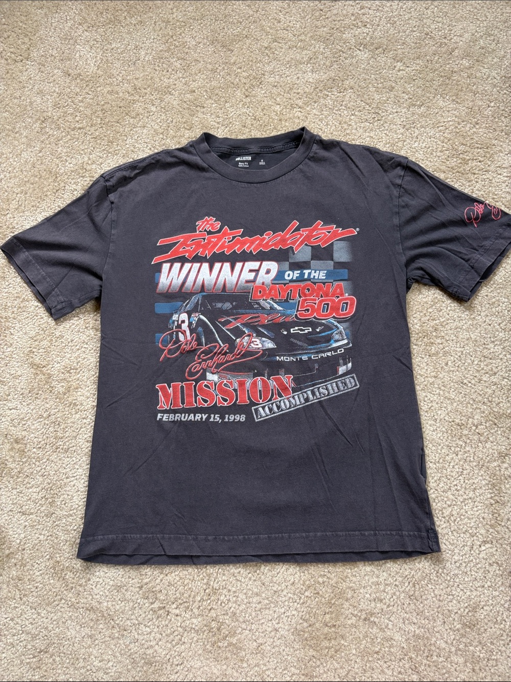 Hollister Boxy Fit Dale Earnhardt Daytona 500 Shirt